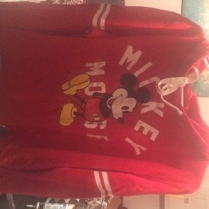 Red Mickey Mouse hoodie